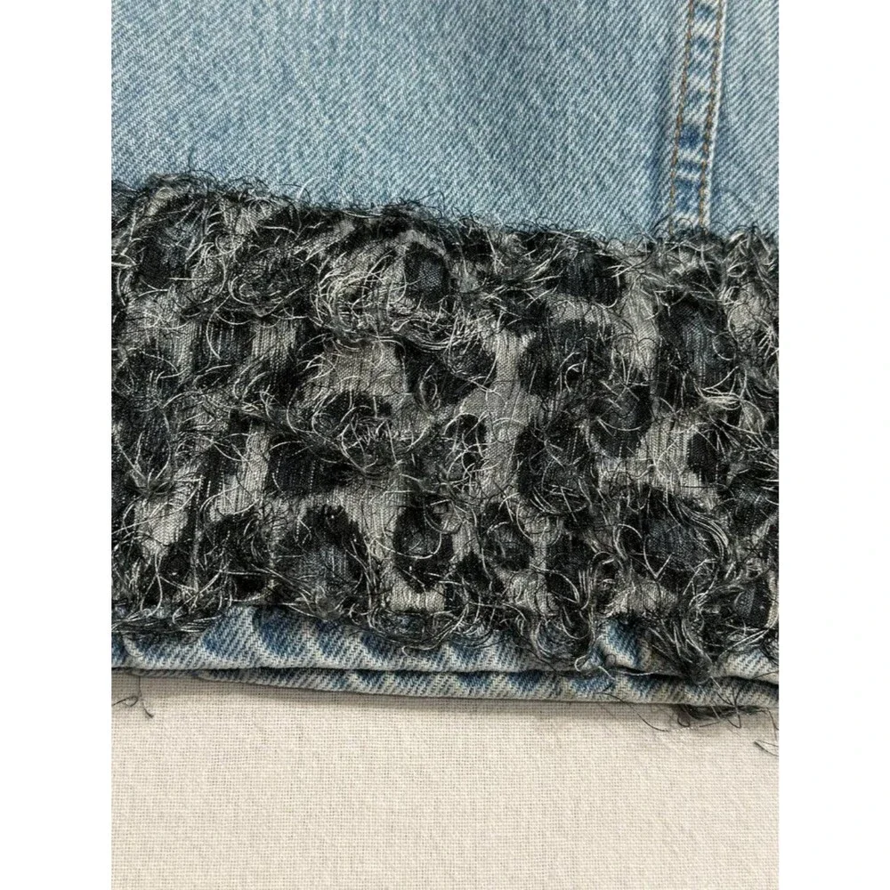 Vintage Levi’s 1997 Paisley Trim High Rise Jeans Girls 12 Orange Tab